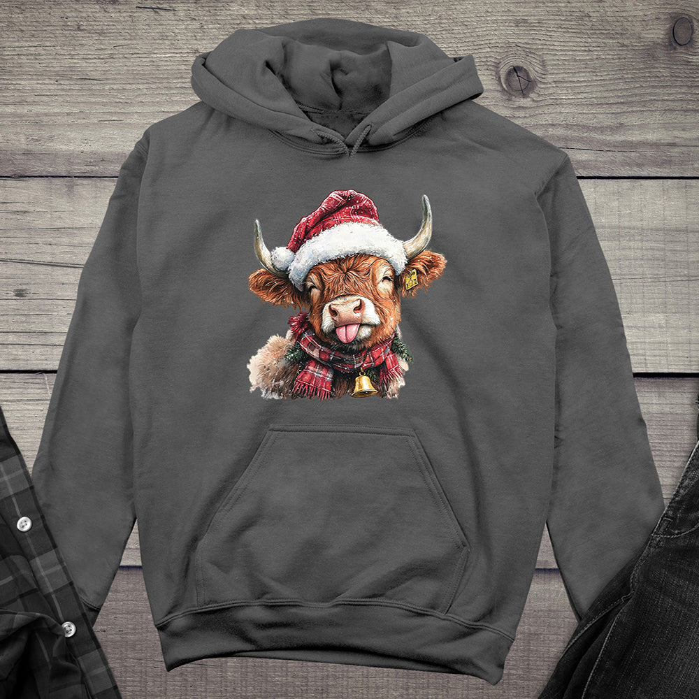 Christmas Highland Cow Hoodie