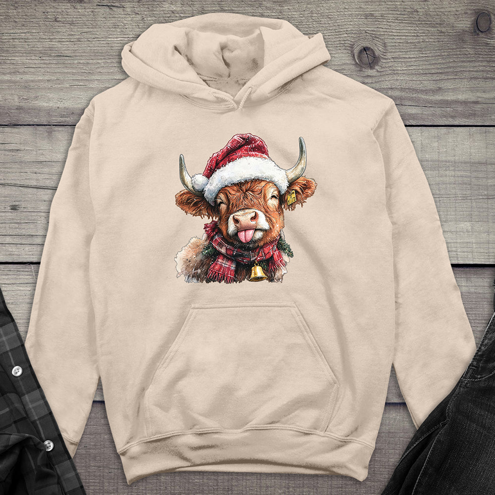 Christmas Highland Cow Hoodie