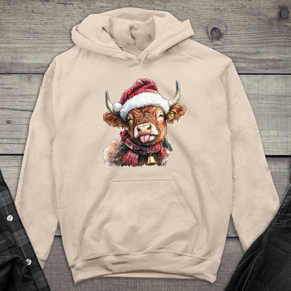 Christmas Highland Cow Hoodie