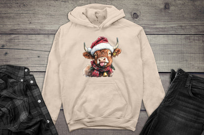 Christmas Highland Cow Hoodie