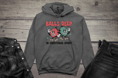 Balls Deep In Christmas Spirit Hoodie