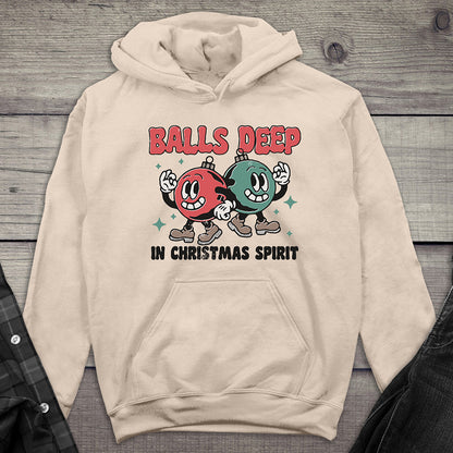 Balls Deep In Christmas Spirit Hoodie