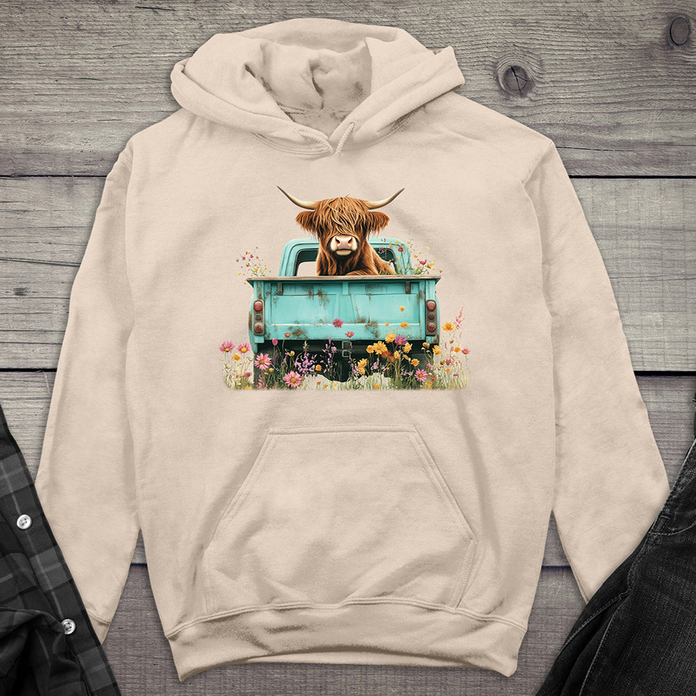 Highland Cow Truck Hoodie