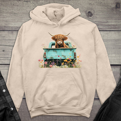 Highland Cow Truck Hoodie