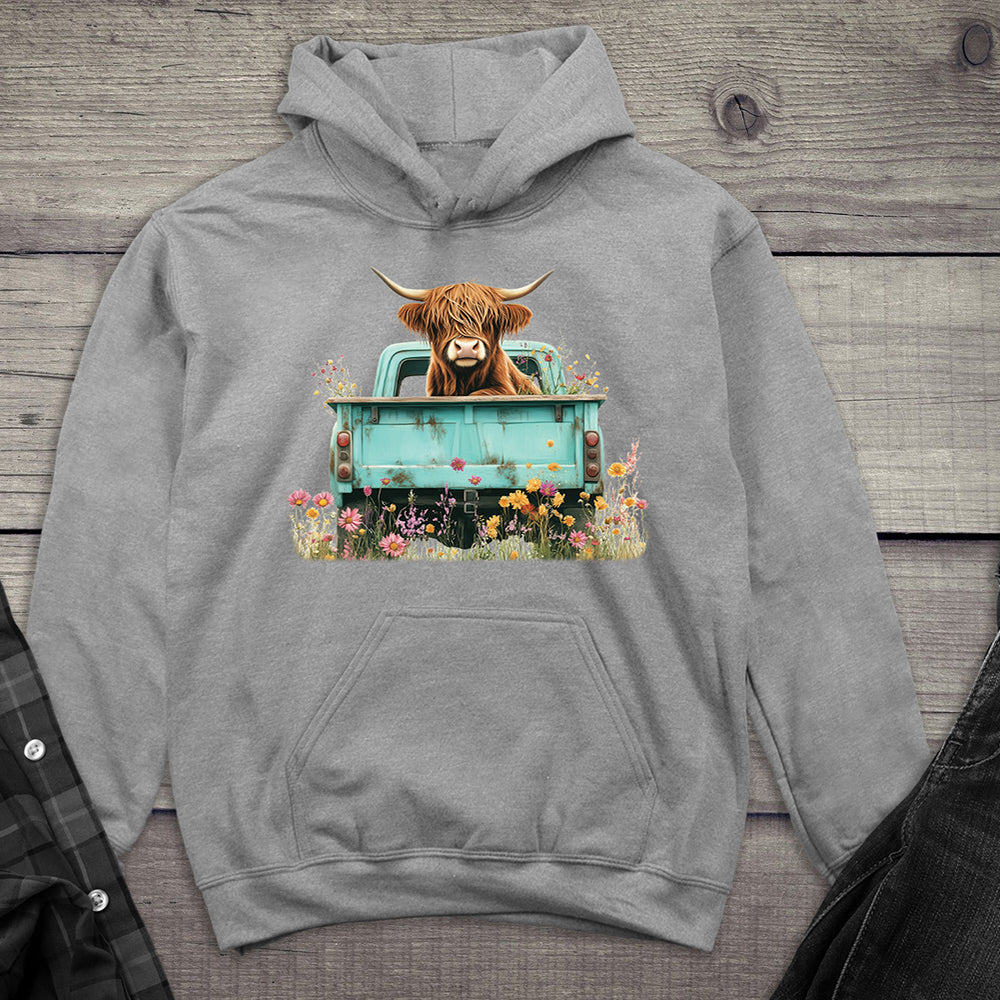Highland Cow Truck Hoodie