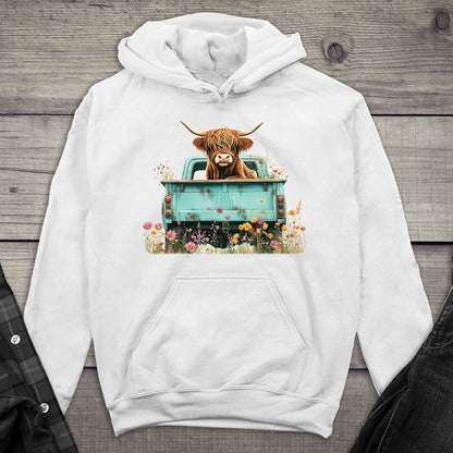 Highland Cow Truck Hoodie