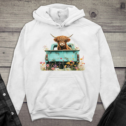 Highland Cow Truck Hoodie
