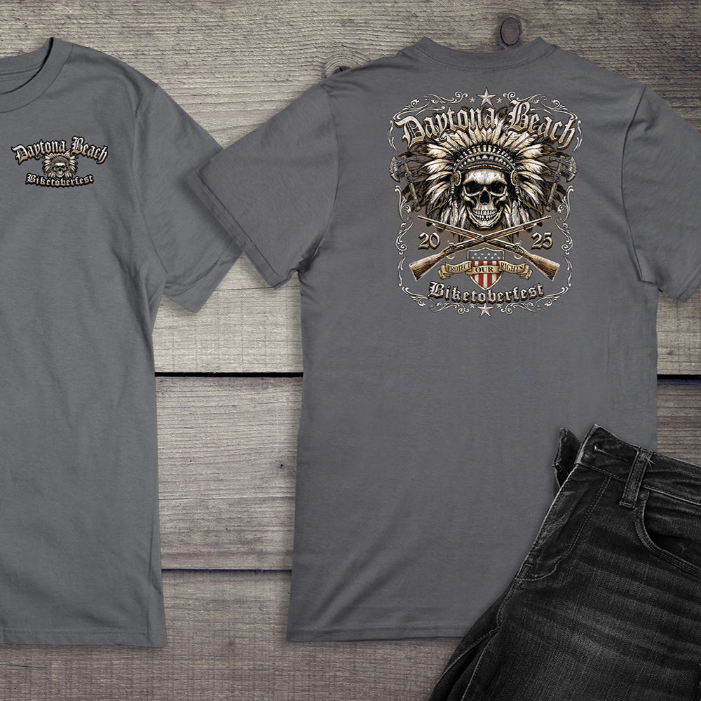 Daytona Beach Chief Skull T-Shirt