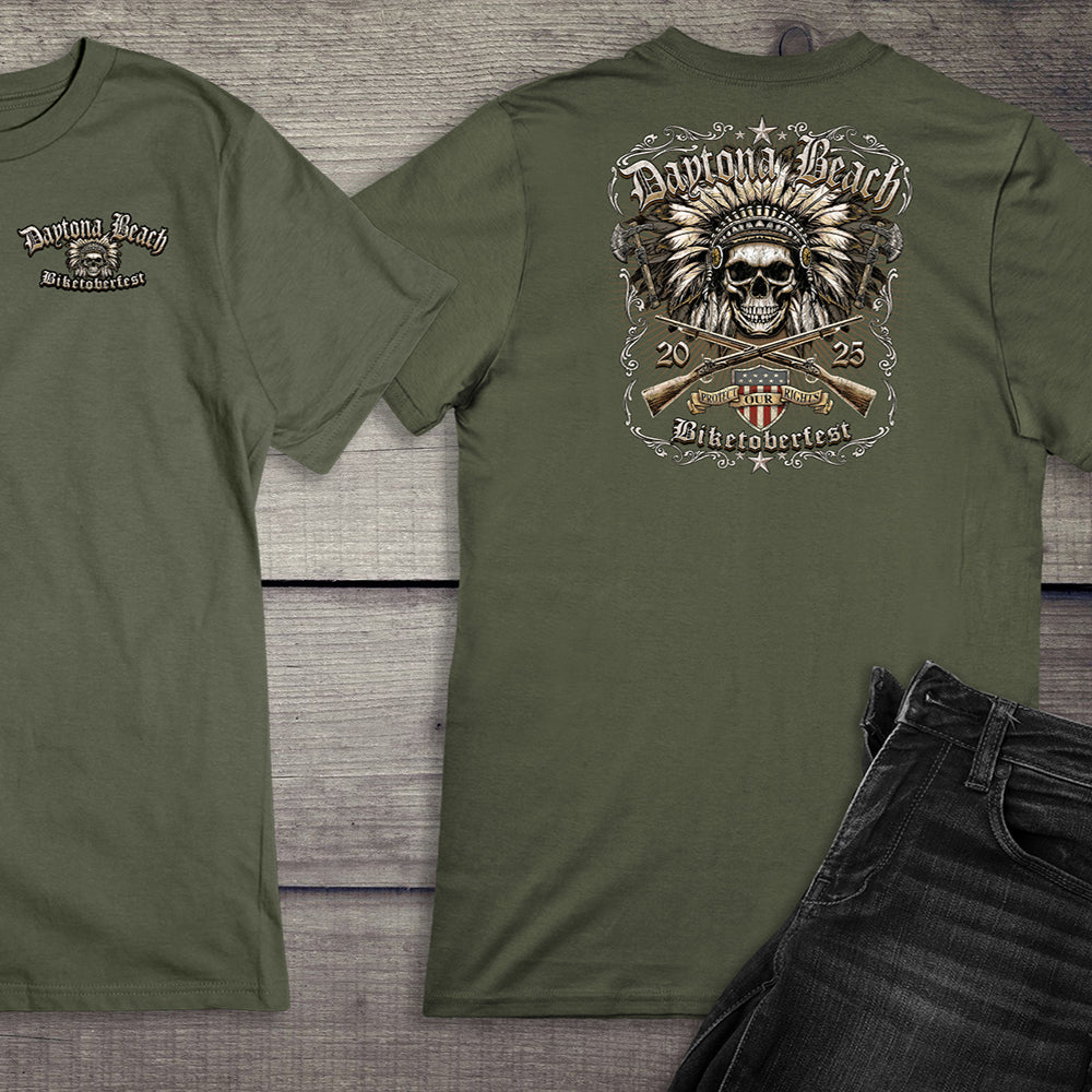 Daytona Beach Chief Skull T-Shirt