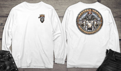 Daytona Beach Skull Biker Long Sleeve Tee