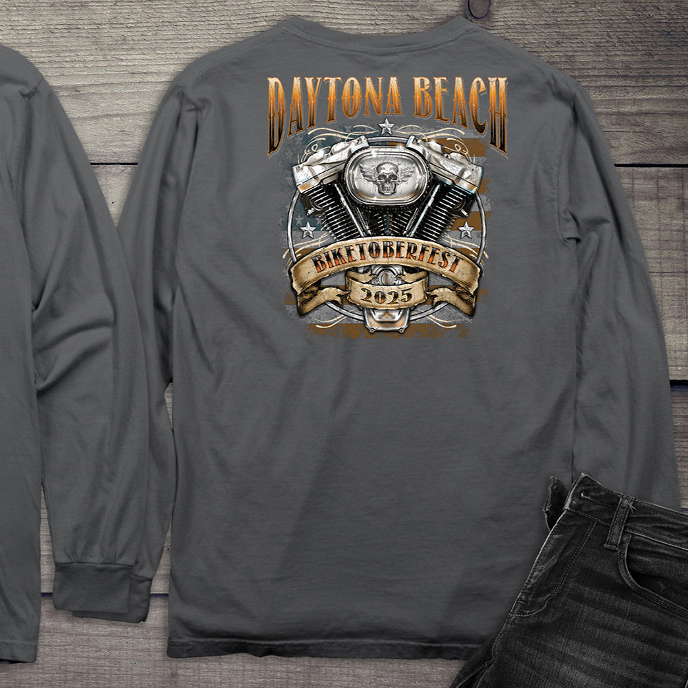 Daytona Beach Engine Long Sleeve Tee
