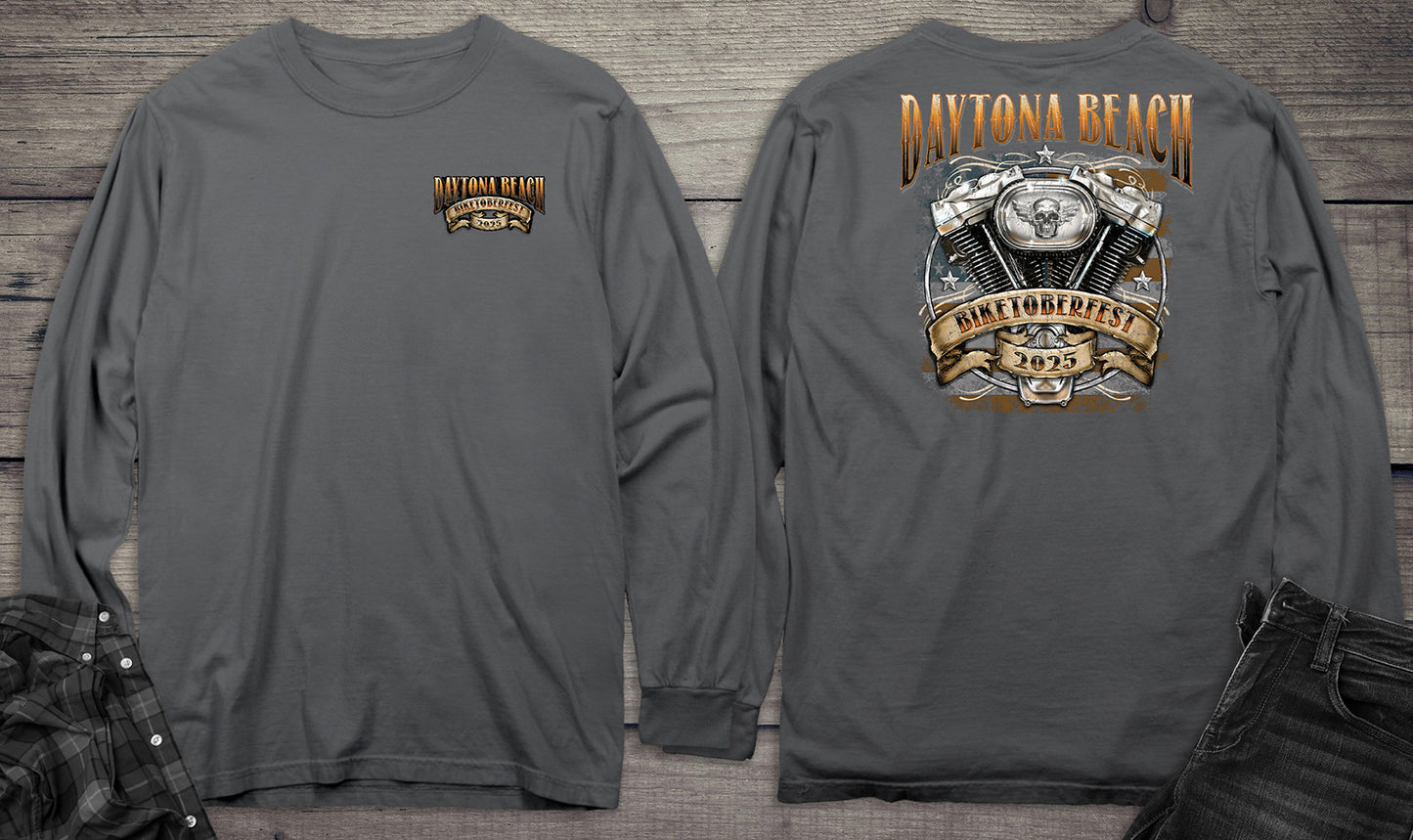 Daytona Beach Engine Long Sleeve Tee