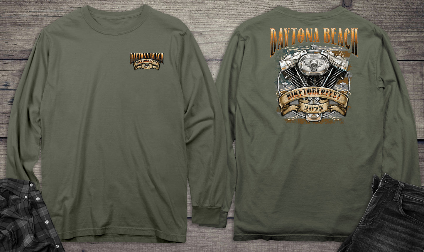 Daytona Beach Engine Long Sleeve Tee