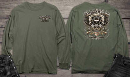 Daytona Beach Chief Skull Long Sleeve Tee