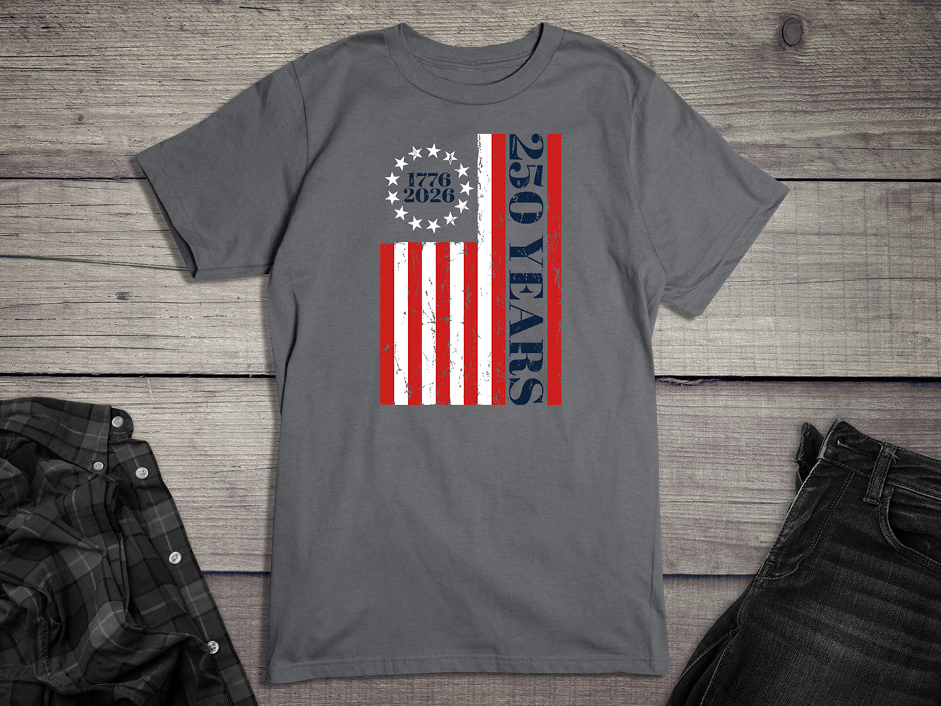 USA 250 Years Flag T-Shirt