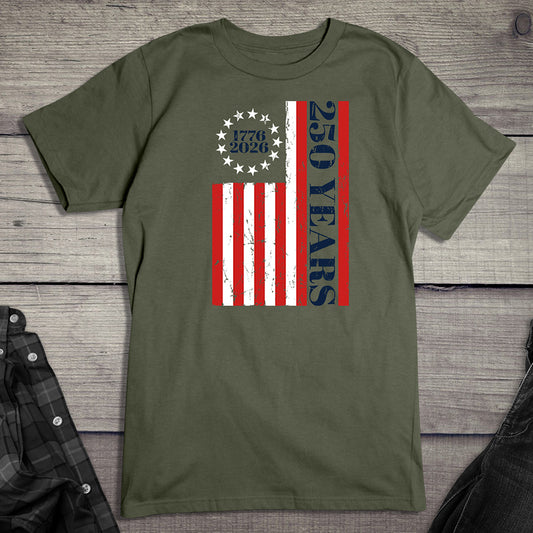 USA 250 Years Flag T-Shirt