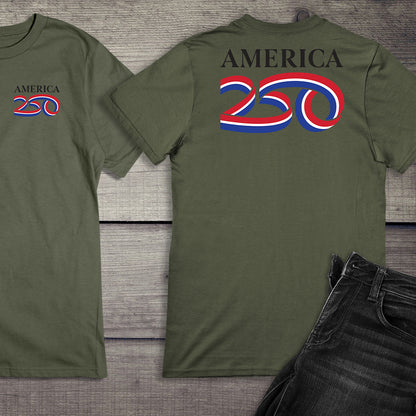 Official USA 250 Black T-Shirt