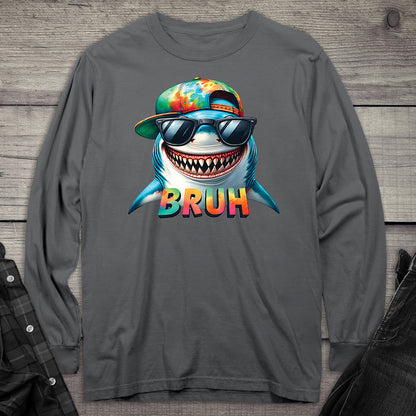 Bruh Shark Long Sleeve Tee