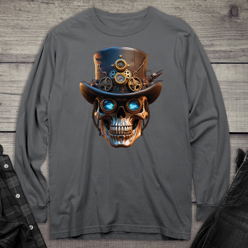 Steampunk Skull Long Sleeve Tee