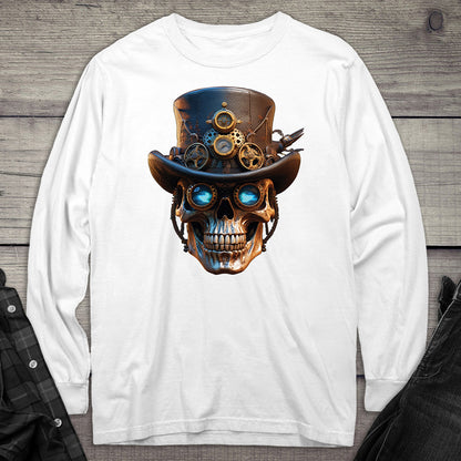 Steampunk Skull Long Sleeve Tee