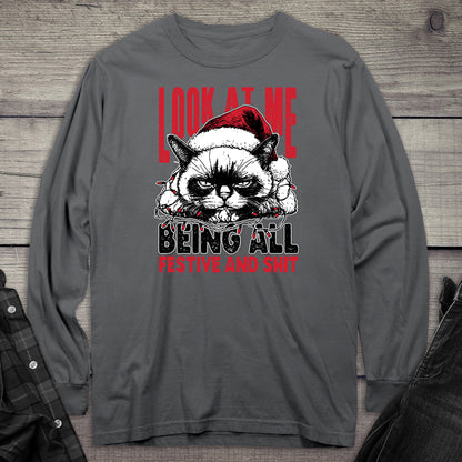 Look At Me Cat Long Sleeve Tee