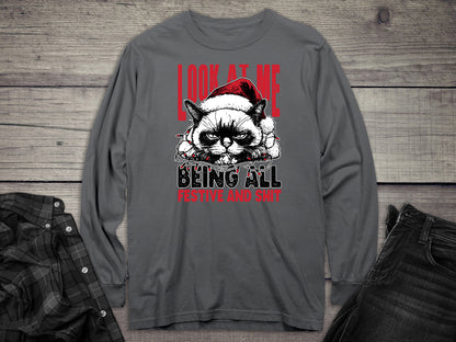 Look At Me Cat Long Sleeve Tee