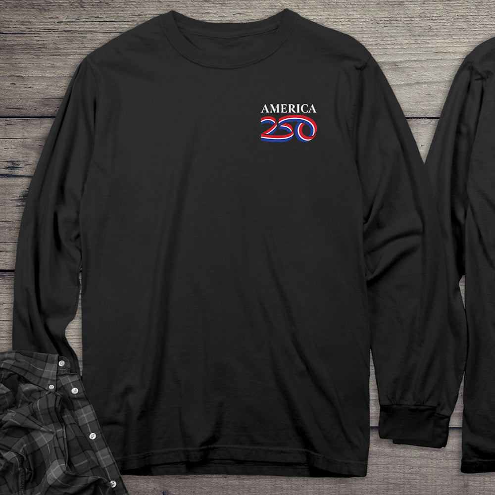 Official USA 250 White Long Sleeve Tee