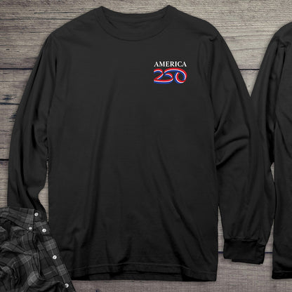 Official USA 250 White Long Sleeve Tee