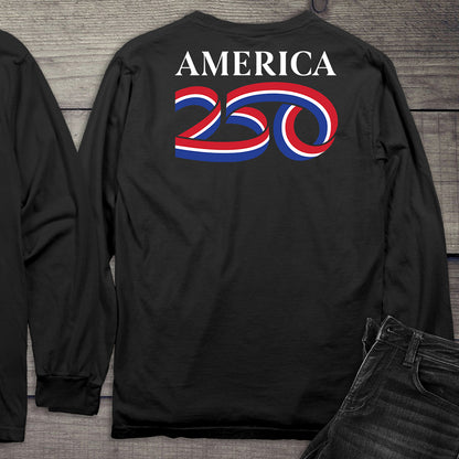 Official USA 250 White Long Sleeve Tee
