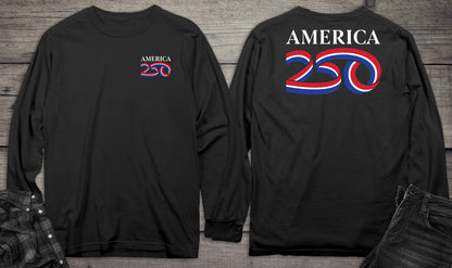Official USA 250 White Long Sleeve Tee