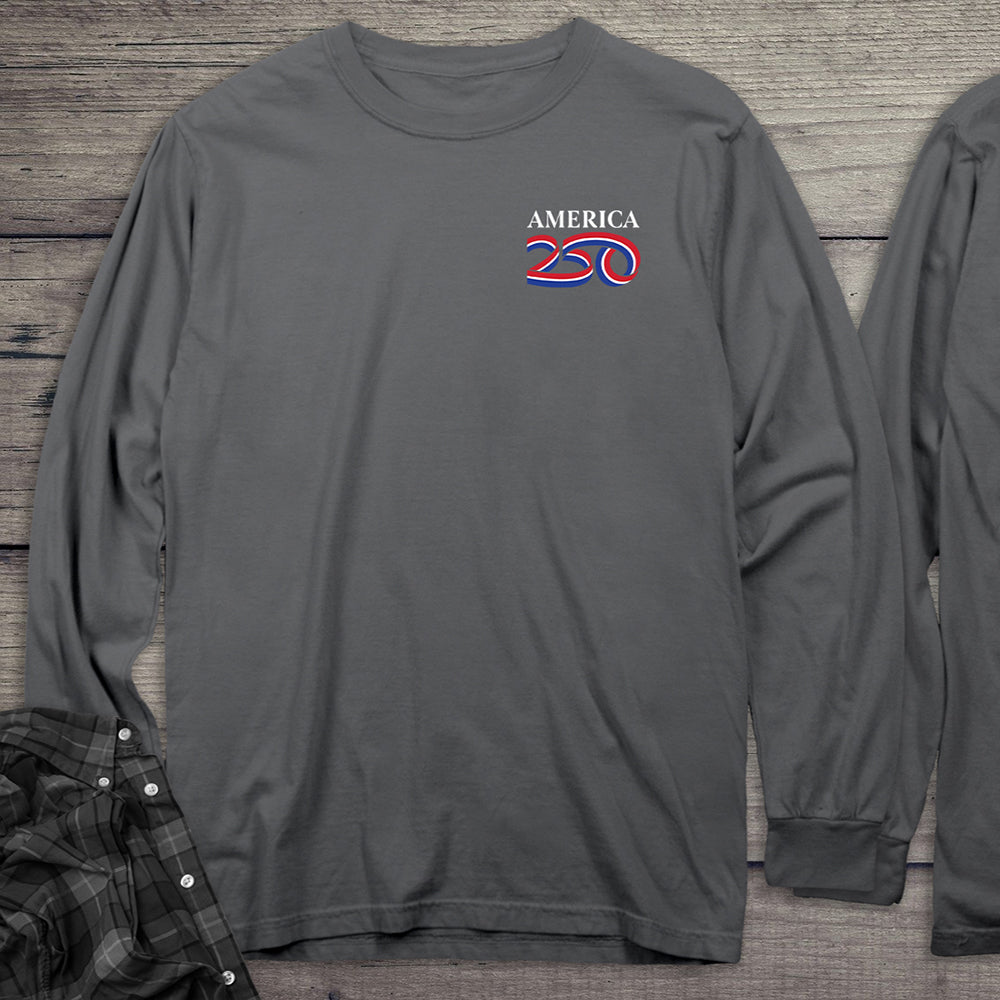 Official USA 250 White Long Sleeve Tee