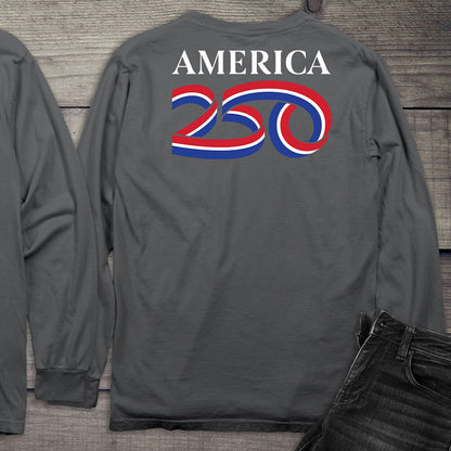 Official USA 250 White Long Sleeve Tee