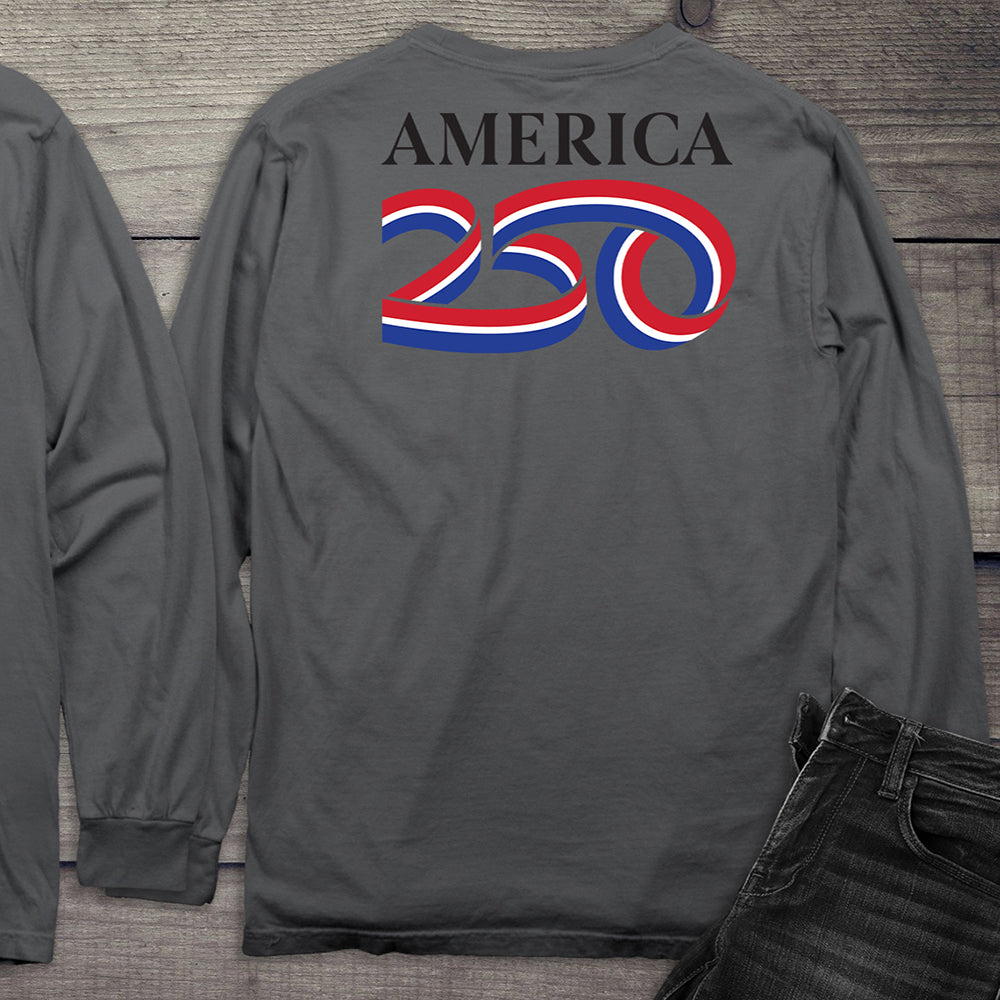 Official USA 250 Black Long Sleeve Tee