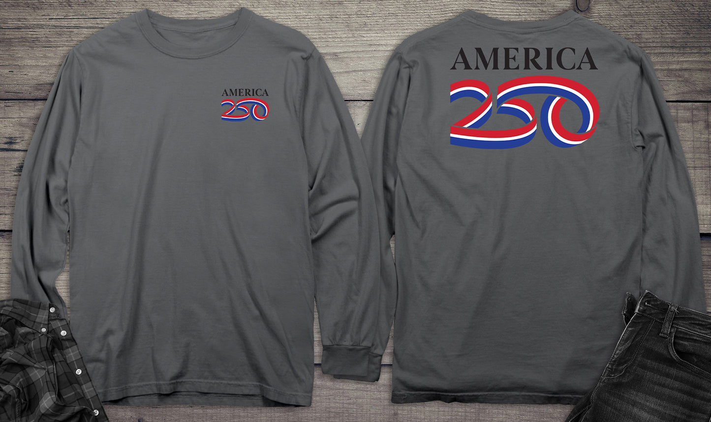 Official USA 250 Black Long Sleeve Tee