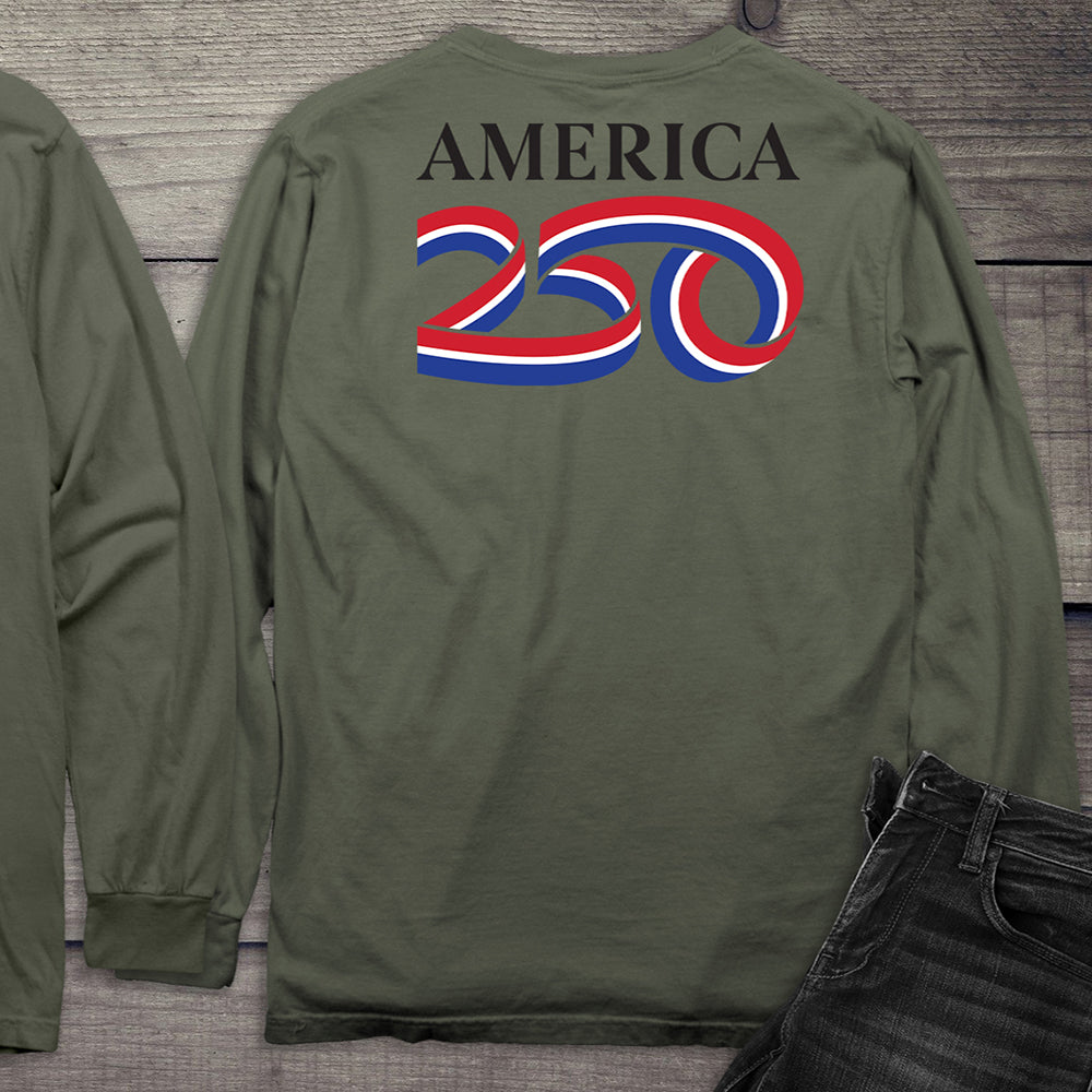 Official USA 250 Black Long Sleeve Tee