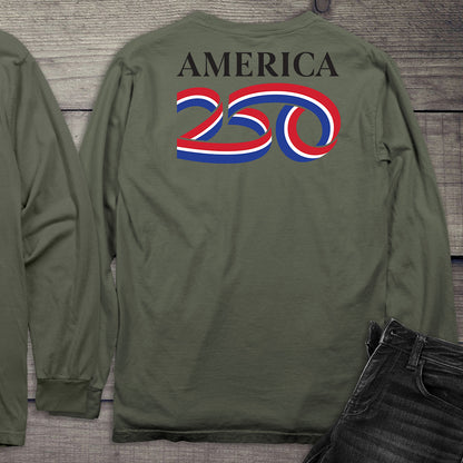Official USA 250 Black Long Sleeve Tee