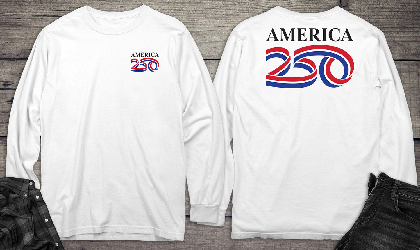 Official USA 250 Black Long Sleeve Tee