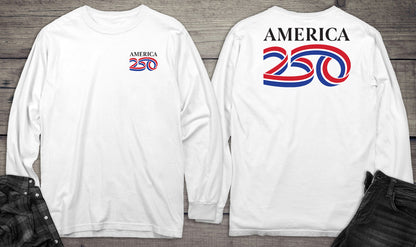 Official USA 250 Black Long Sleeve Tee
