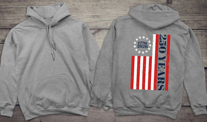 USA 250 Years Flag Hoodie