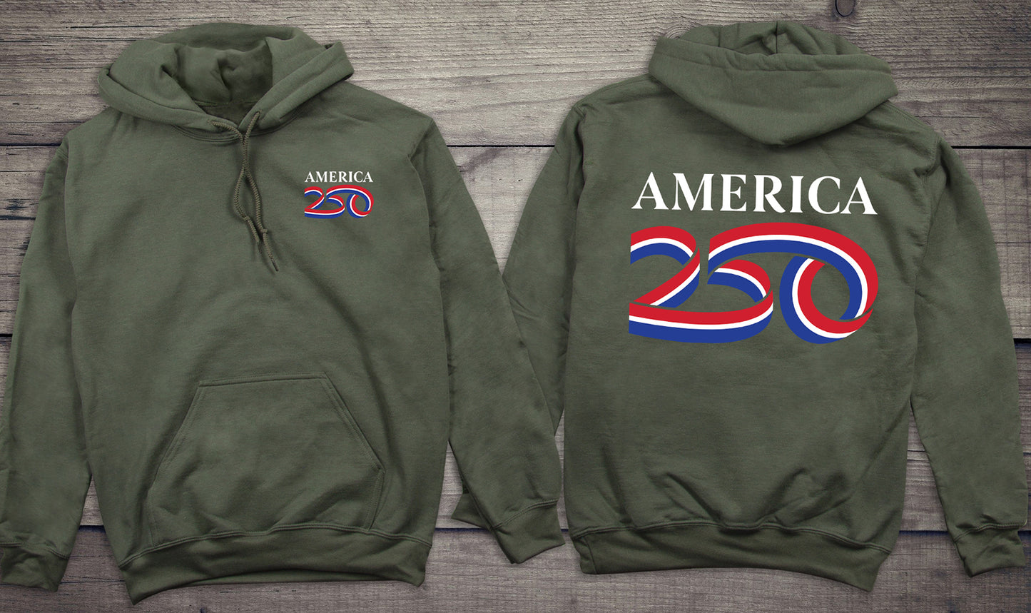 Official USA 250 White Hoodie