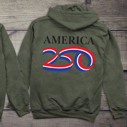 Official USA 250 Black Hoodie