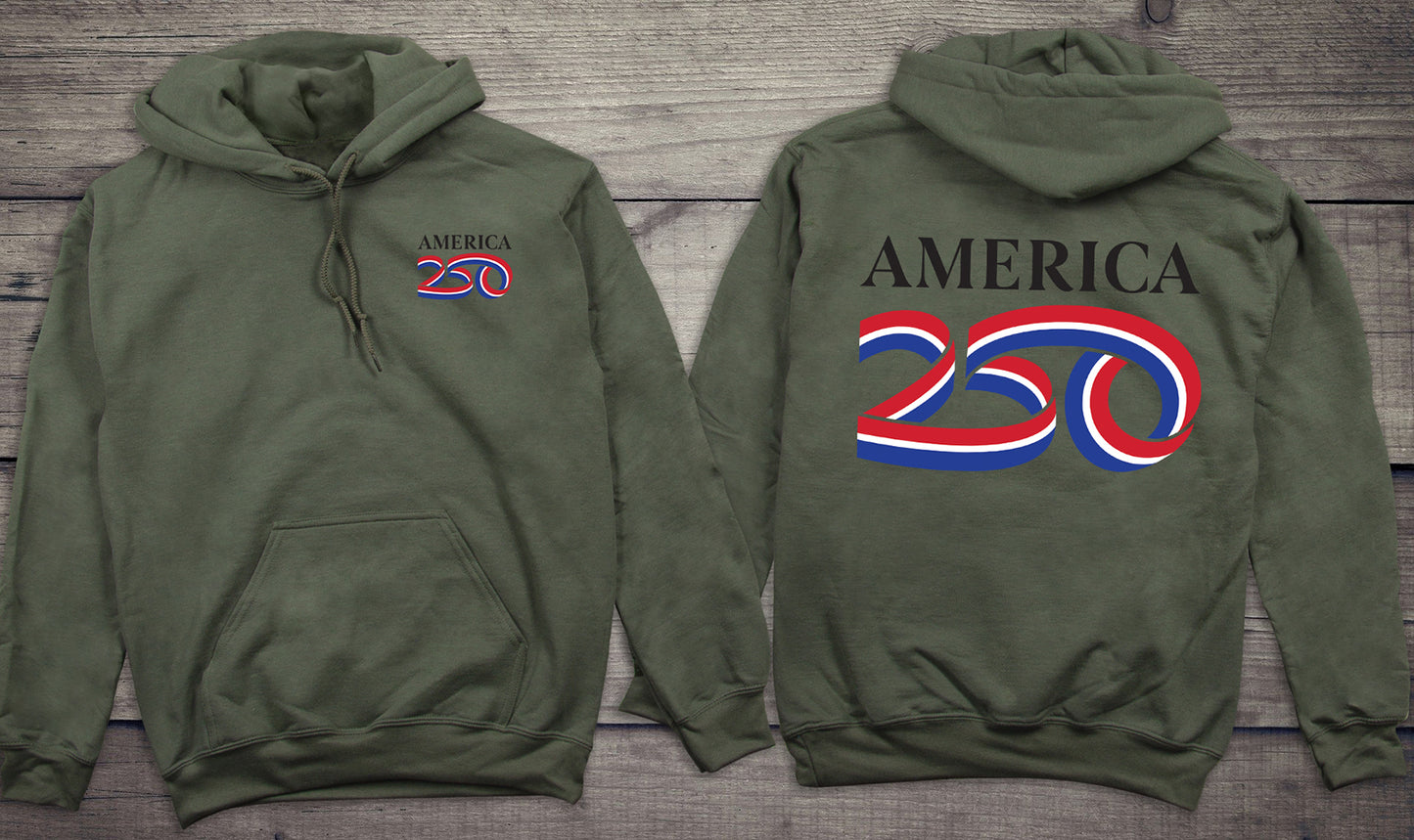 Official USA 250 Black Hoodie