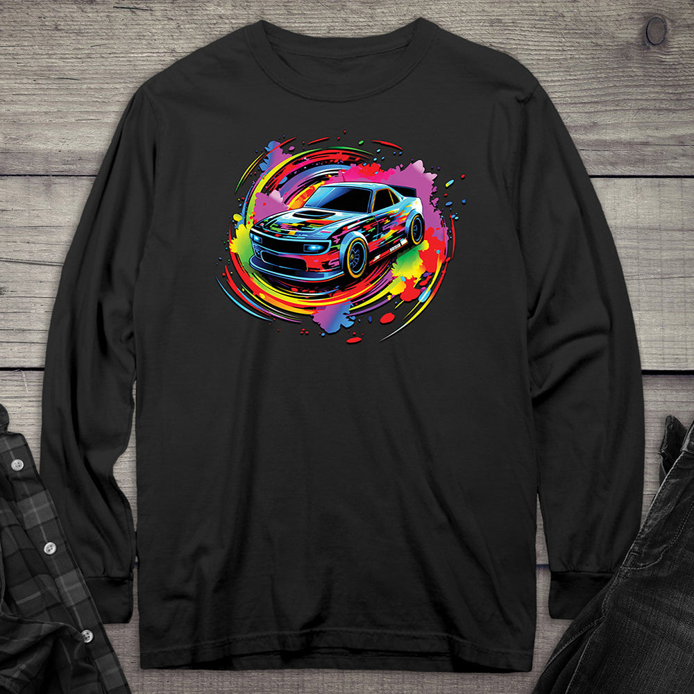 Car Swirl Long Sleeve Tee