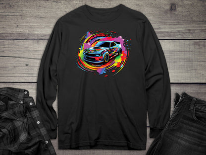 Car Swirl Long Sleeve Tee