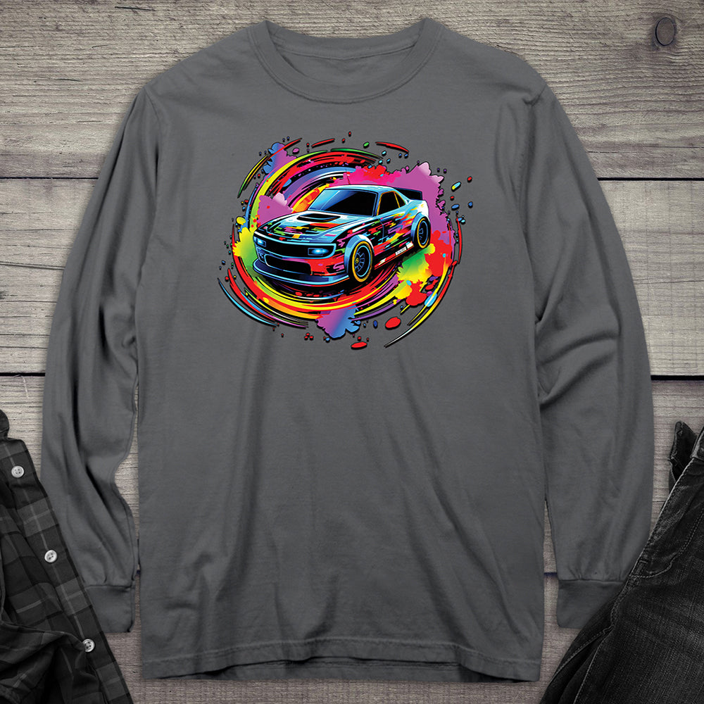 Car Swirl Long Sleeve Tee