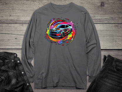Car Swirl Long Sleeve Tee