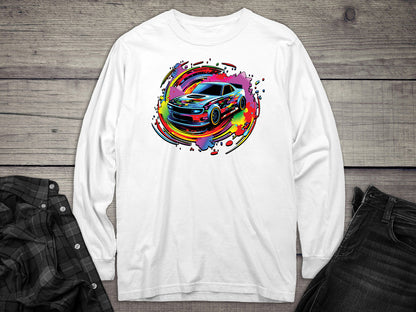 Car Swirl Long Sleeve Tee