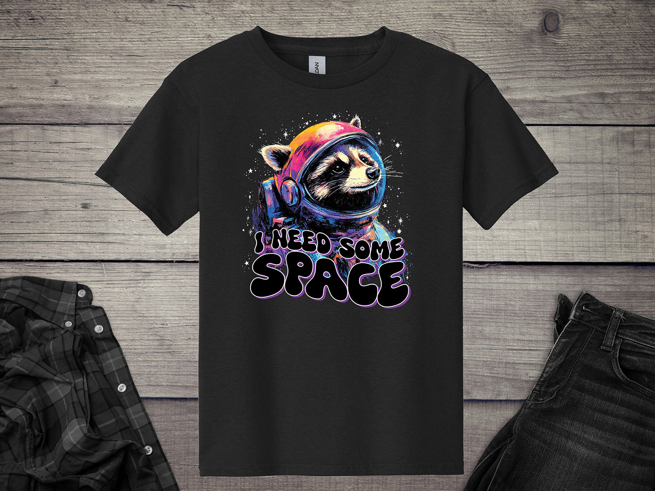 I Need Space Raccoon Youth T-Shirt