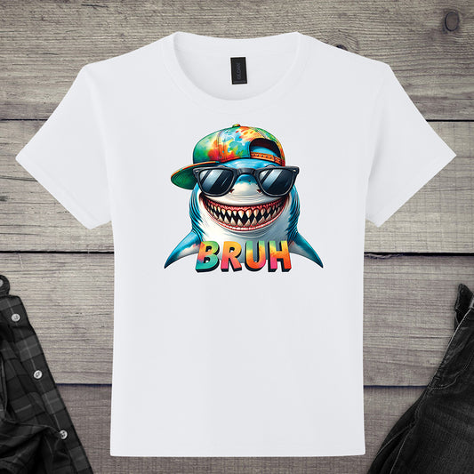 Bruh Shark Youth T-Shirt
