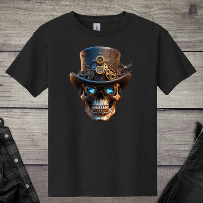 Steampunk Skull Youth T-Shirt